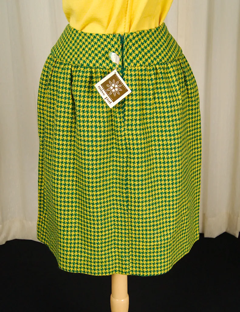 1960s Green & Yellow Skirt