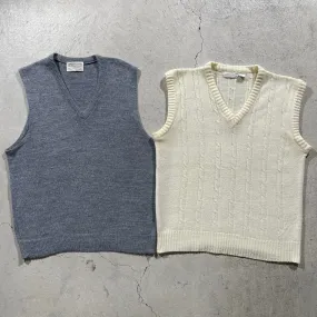 70s Sweater Vest Pair- M