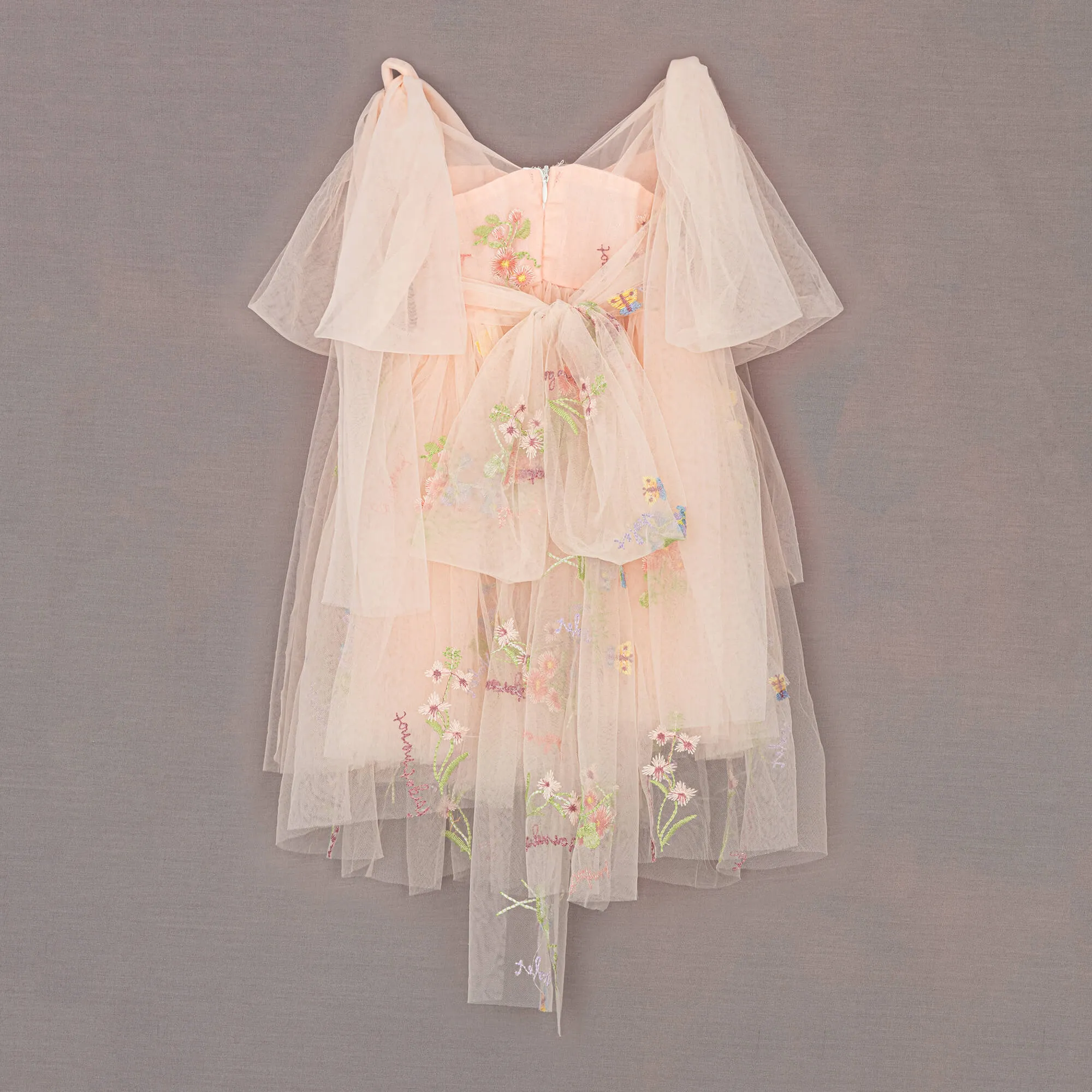 Baby Enchanted Angel Dress - Embroidered Pink