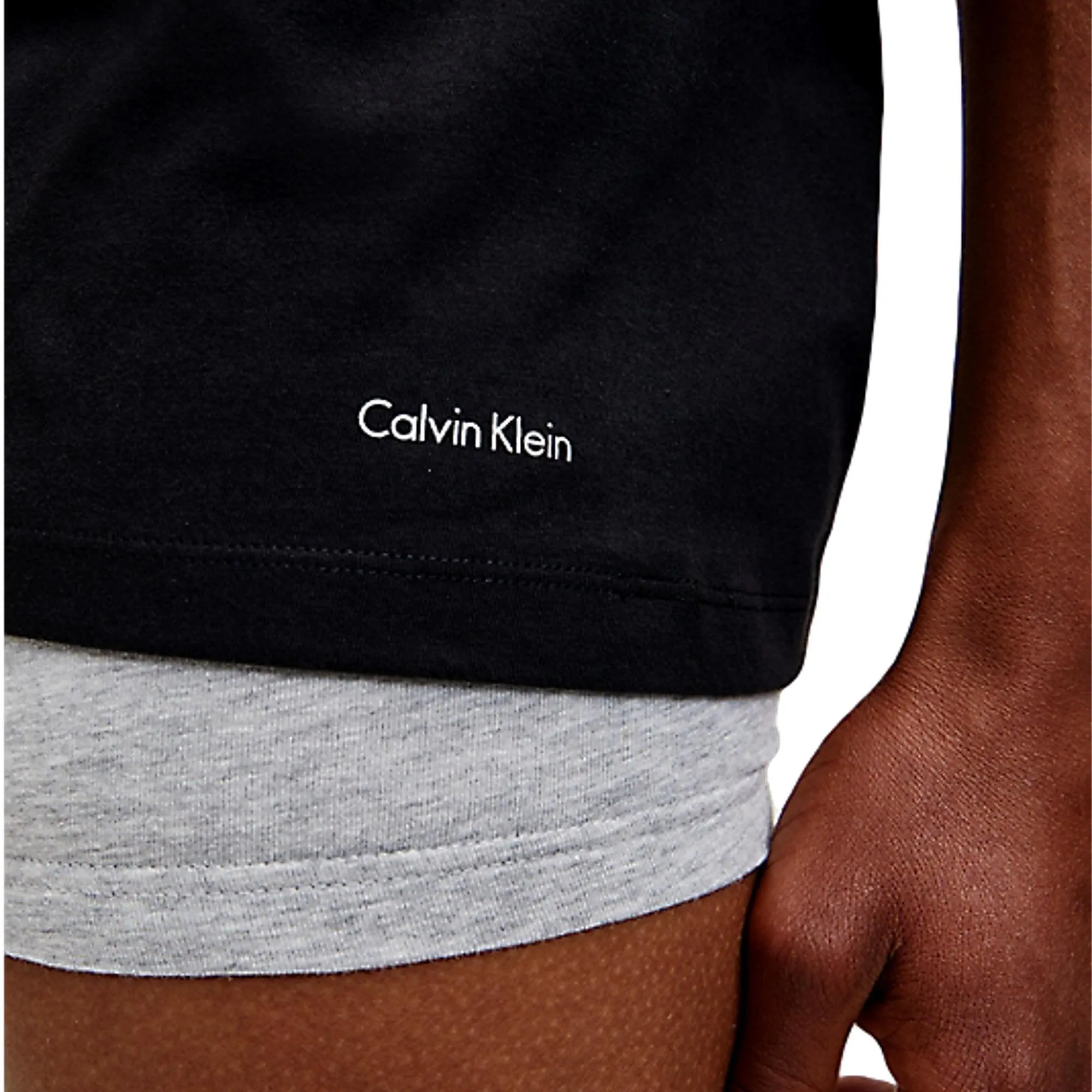 Calvin Klein Cotton Classics Crew Neck T-Shirt 3 Pack - Black