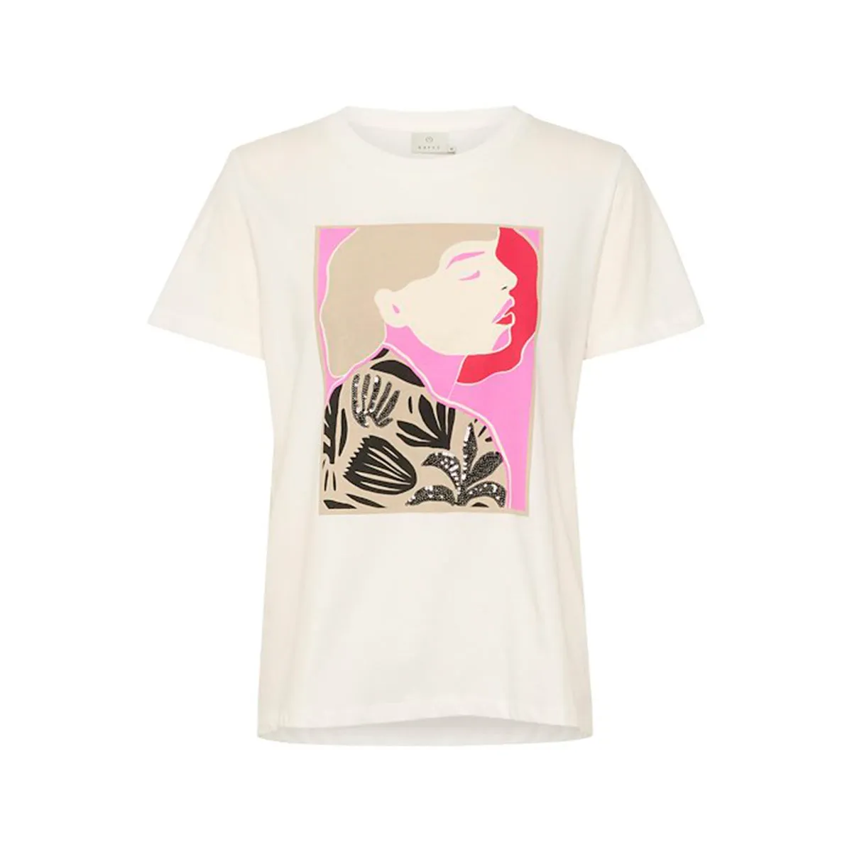 Cameron t-shirt pink/red woman print