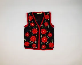 Can't Escape The Poinsettias-Small Christmas Sweater