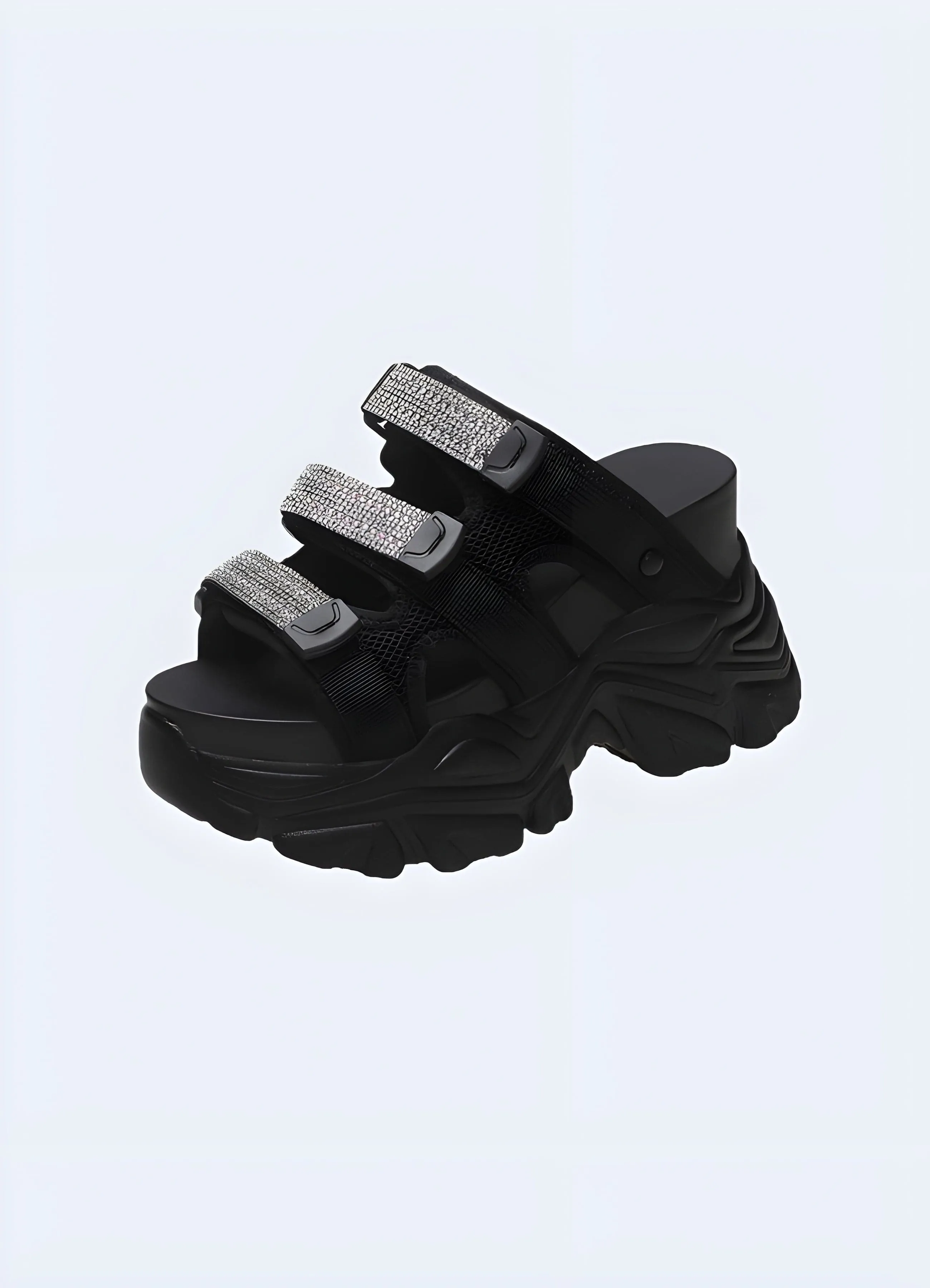 Chunky Black Sandals