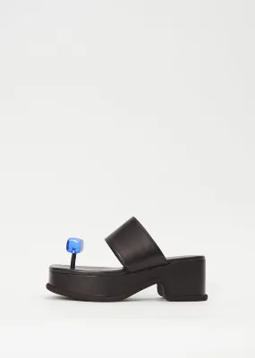 Chunky Leather Platform Sandal