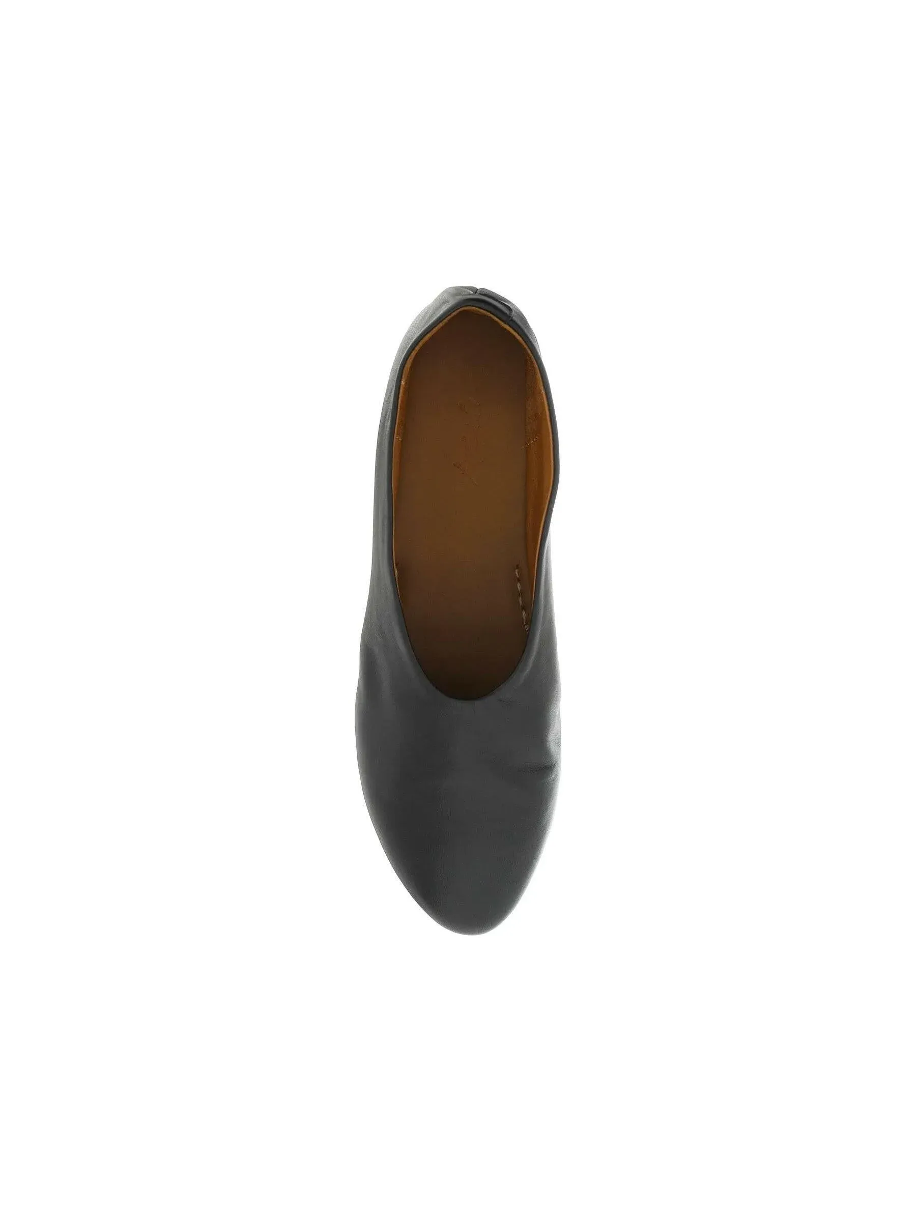 Coltellaccio Leather Ballerina Flats