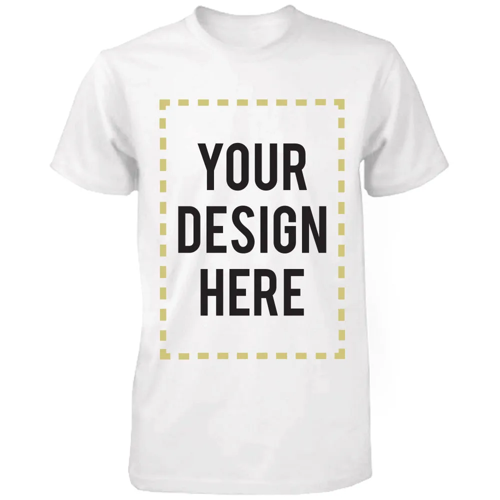 Custom T-shirt Photo Design Print Unisex White Shirt