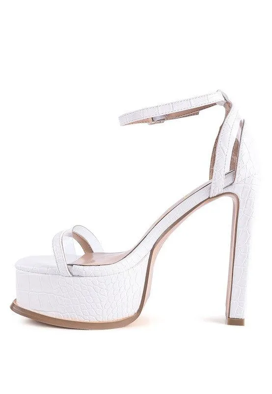 Cutlass High Heeled Chunky Sandals