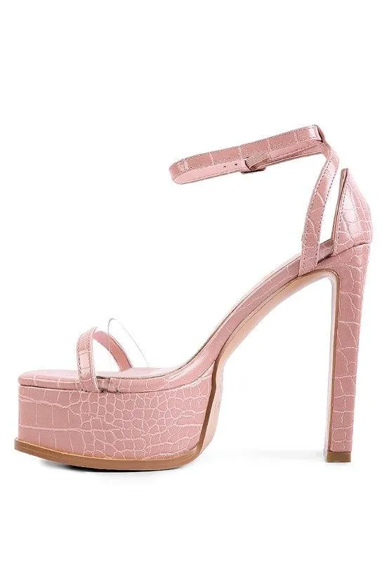 Cutlass High Heeled Chunky Sandals