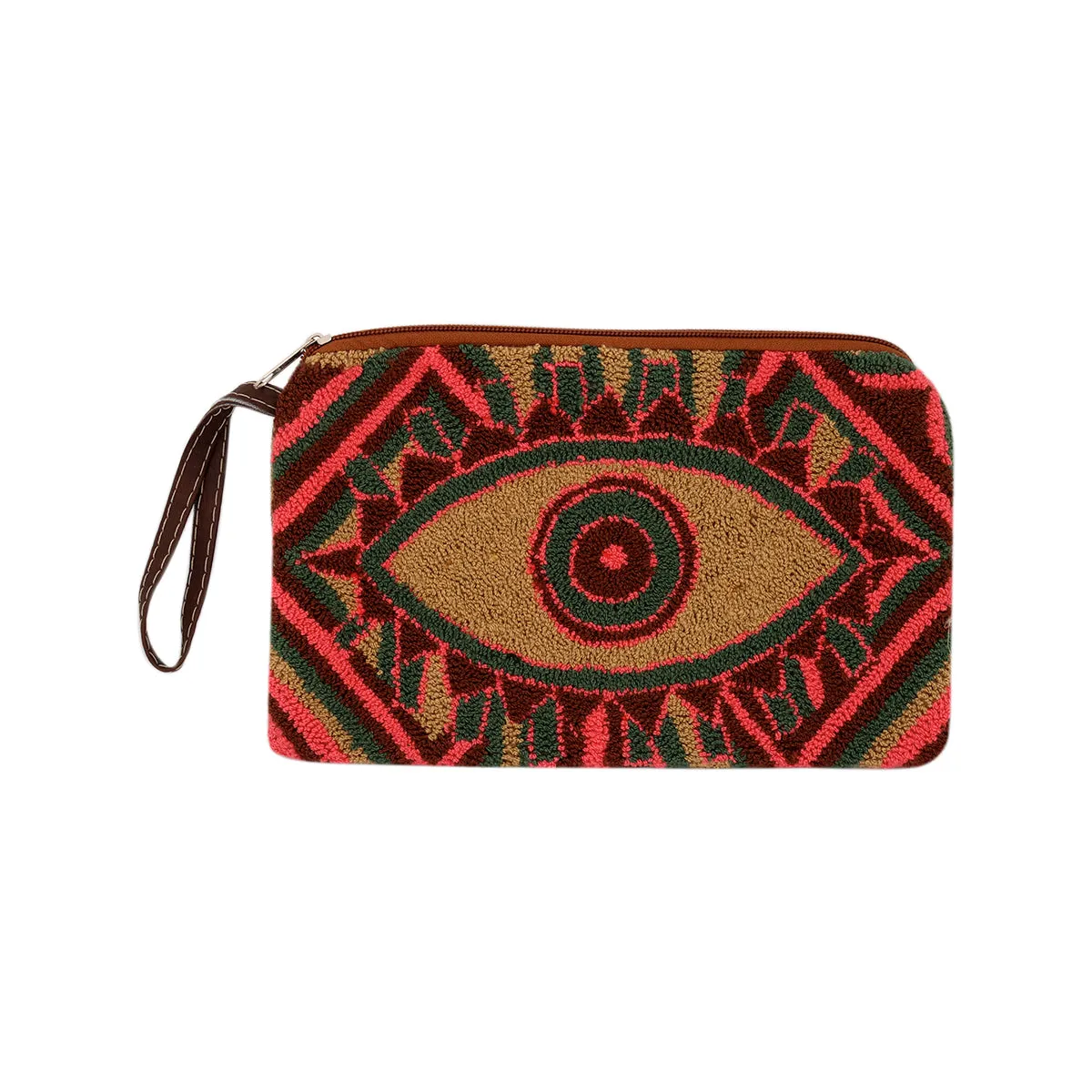 Embroidered Eye Clutch