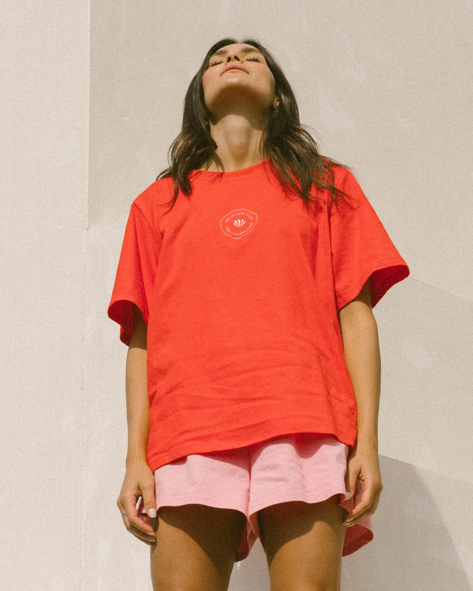 Essentials Tee | Red & Pink