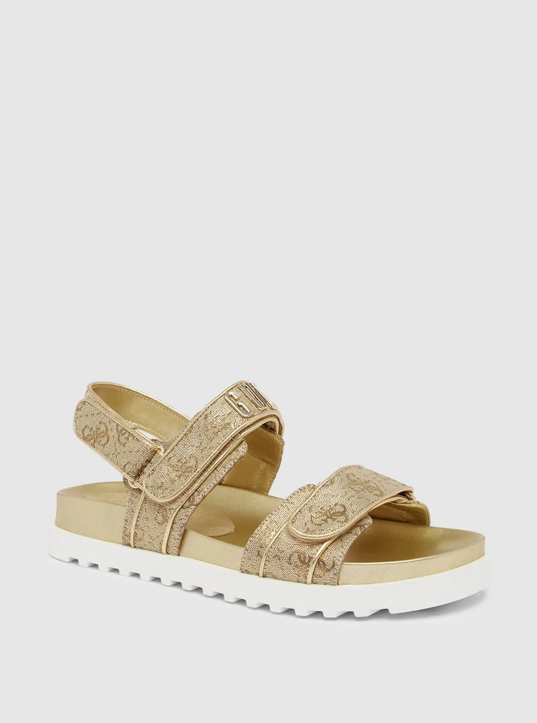 Gold Fadison Strap Sandal