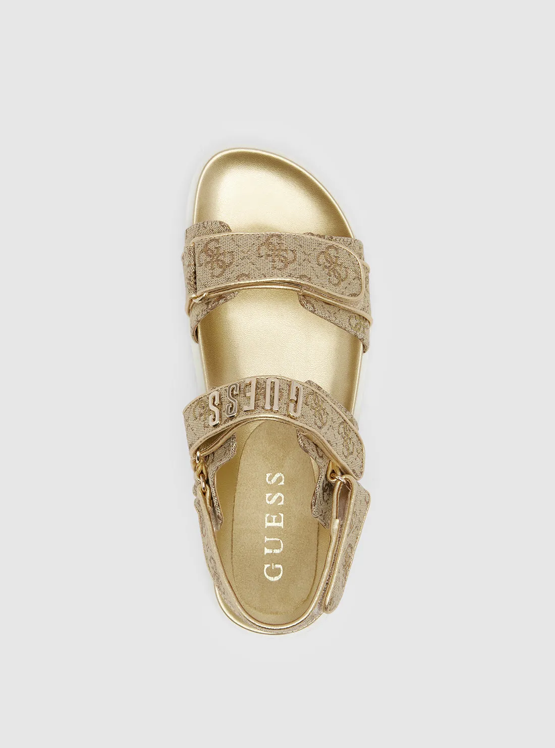 Gold Fadison Strap Sandal