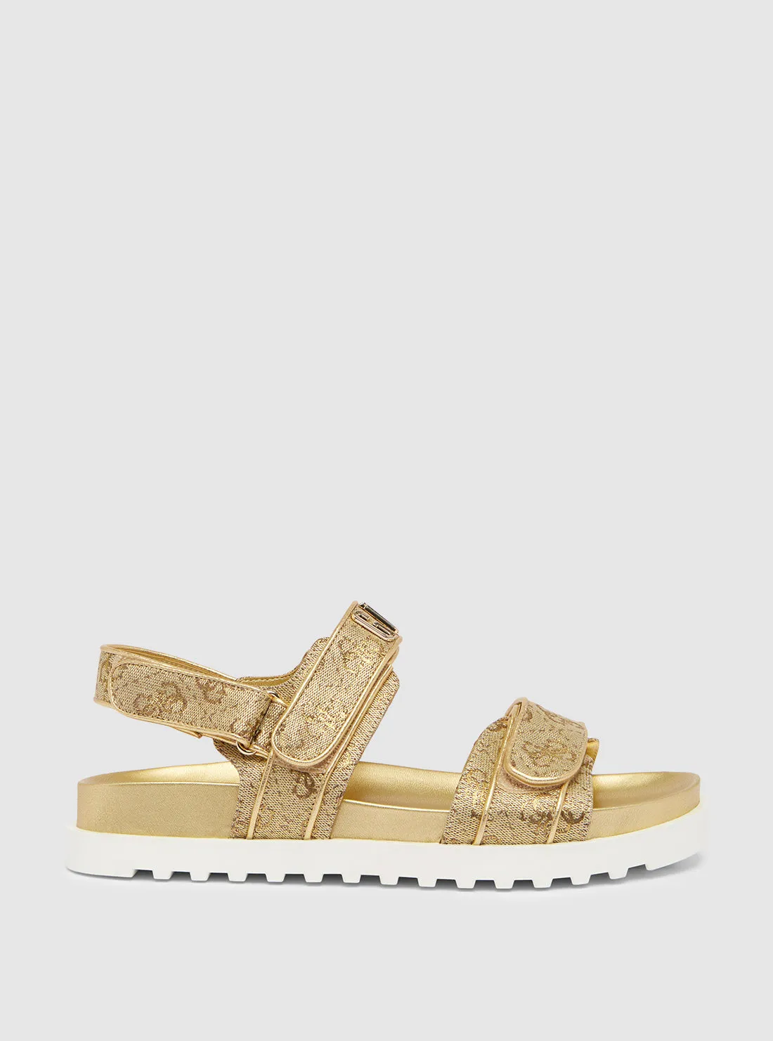 Gold Fadison Strap Sandal