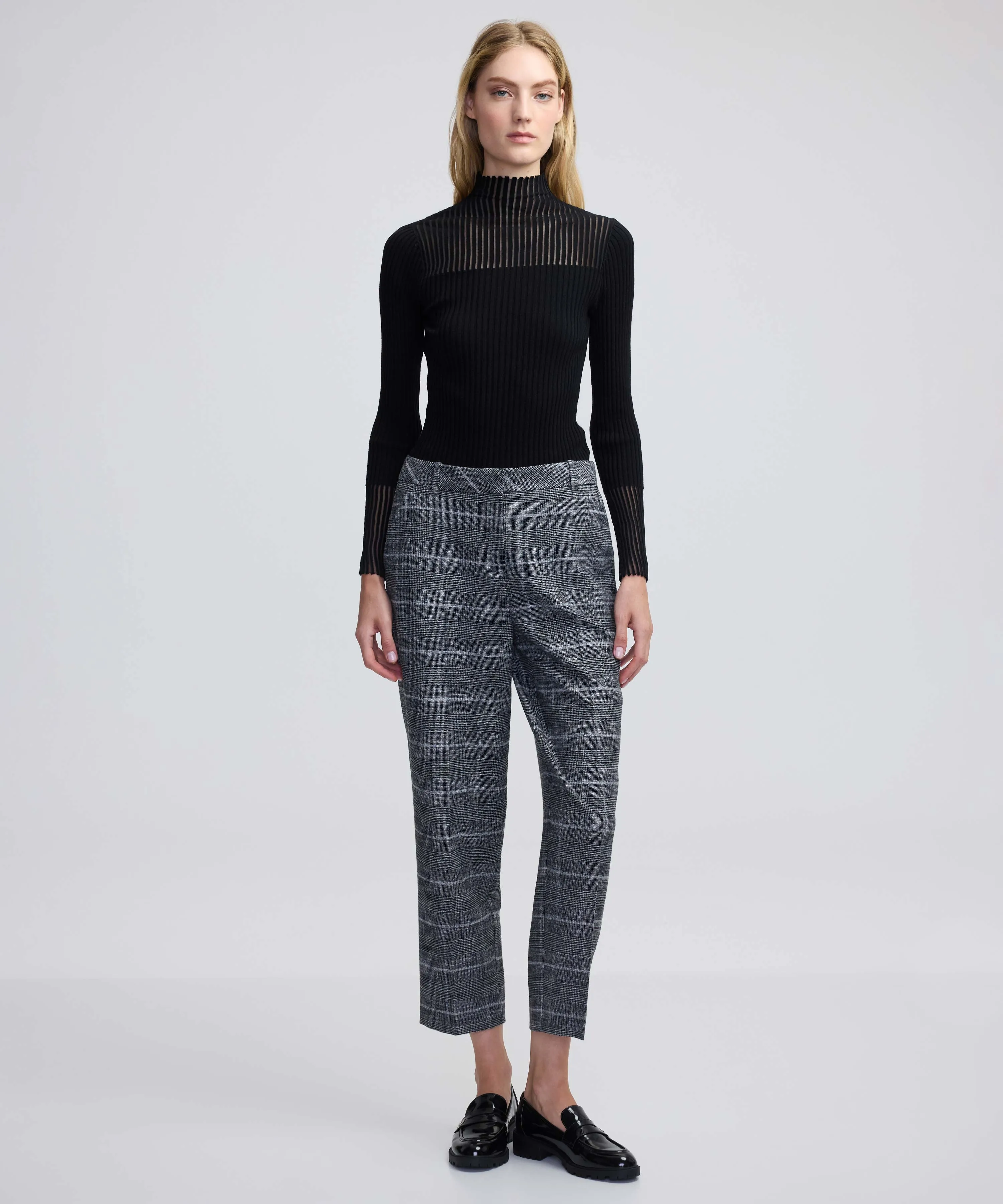 Ipekyol Plaid Pattern Trousers Grey