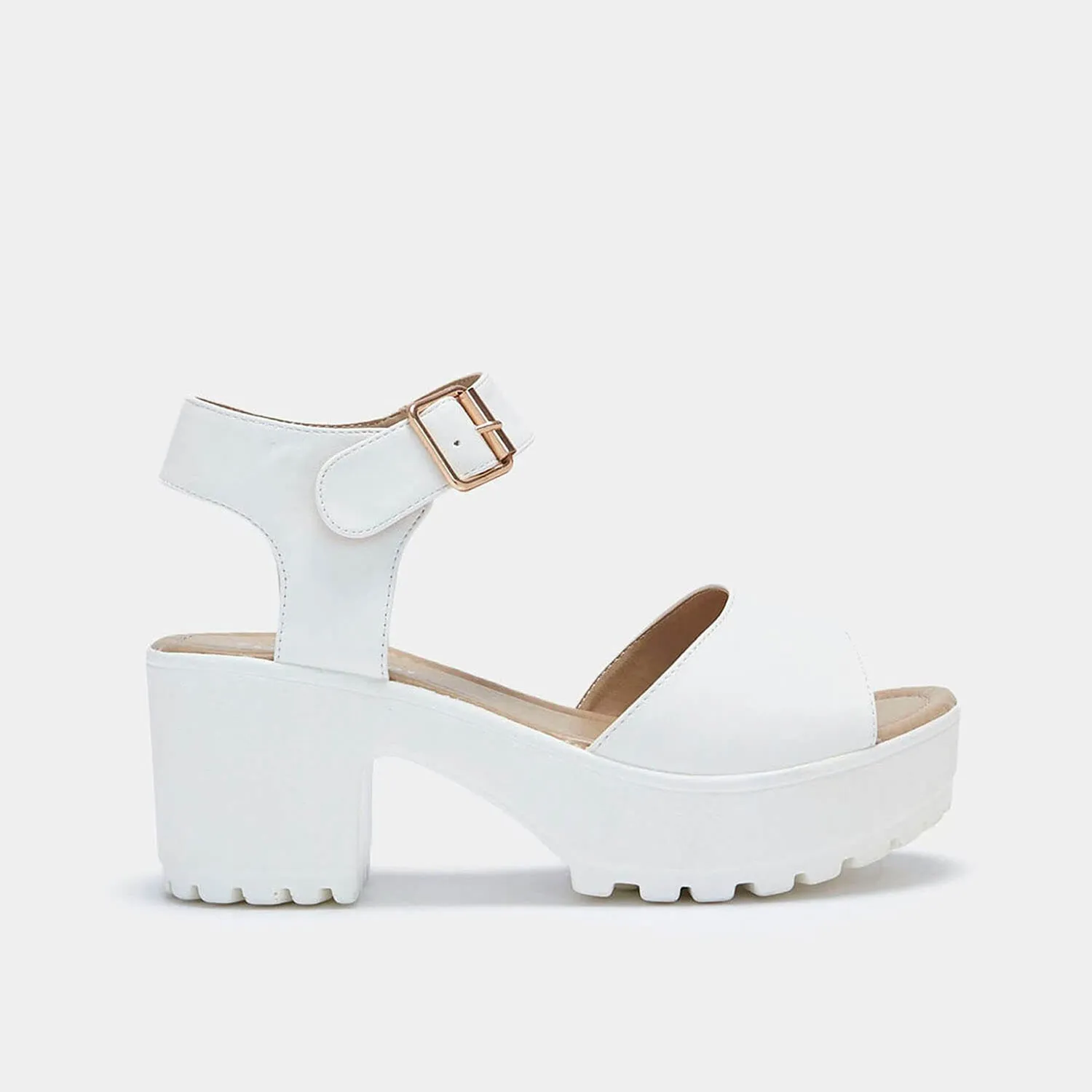 LOR White Chunky Sandals