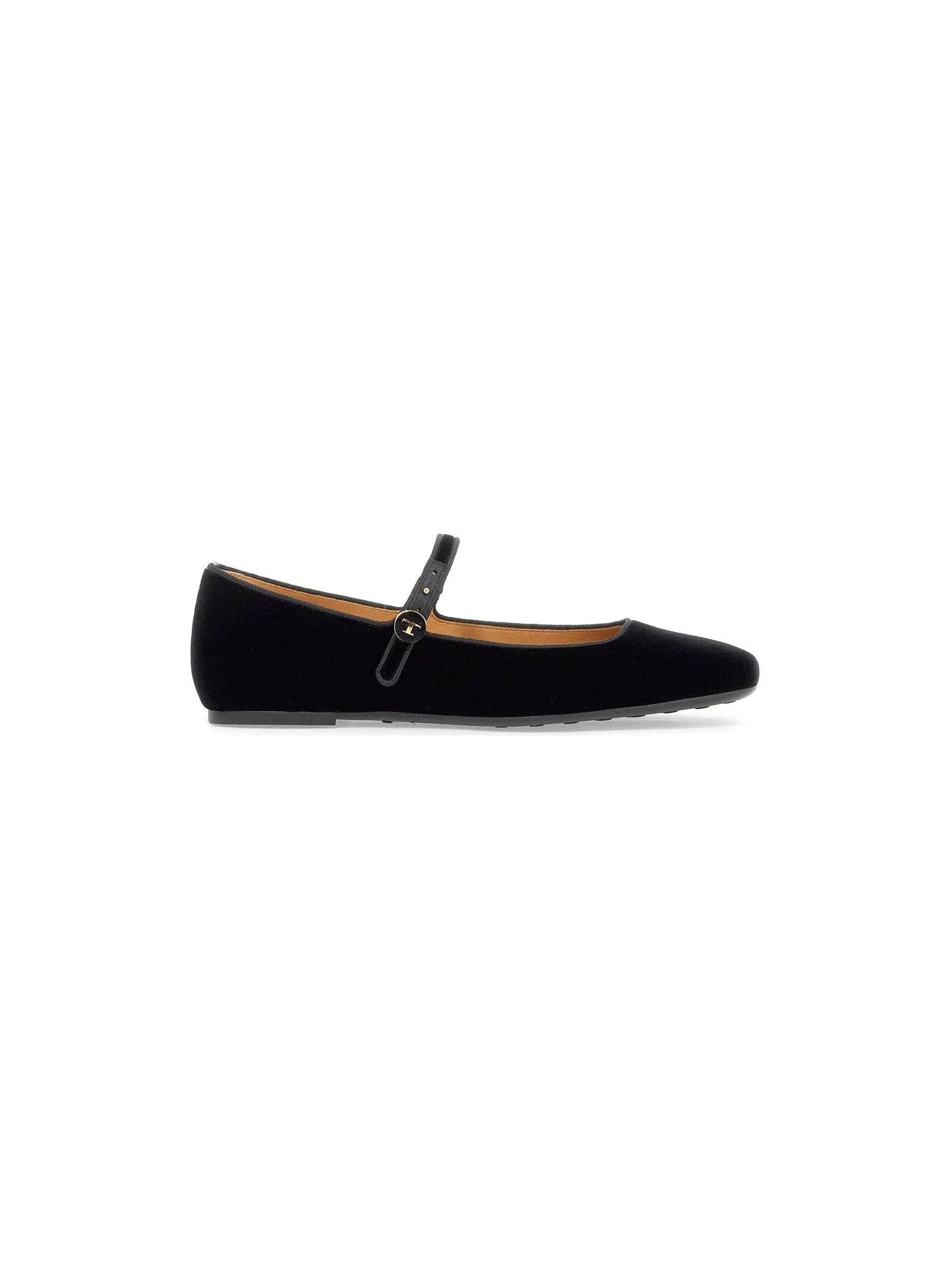 Mary Jane Velvet Flats