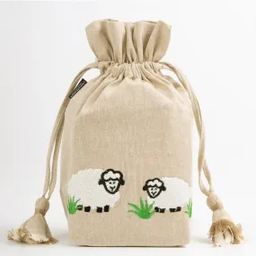 Meadow Drawstring Sheep Bag | Lantern Moon