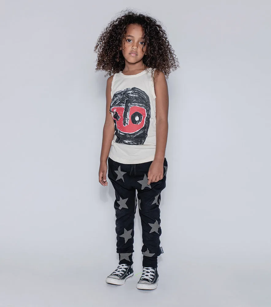 NUNUNU Light Star Baggy Pants Black