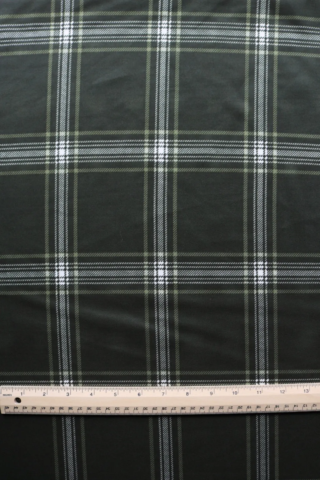 Olive Plaid Scuba