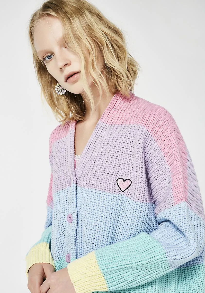 Pastel Rainbow Cardigan