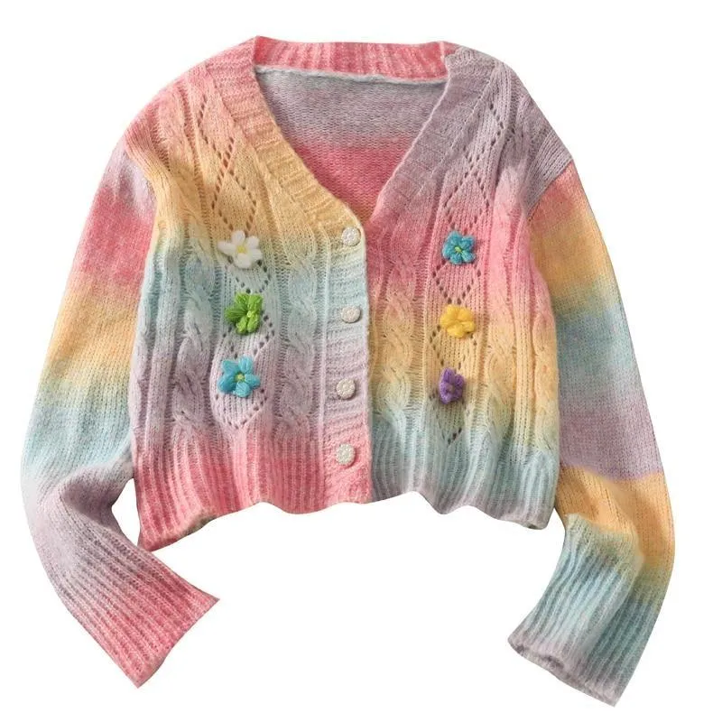 Pastel Rainbow Cardigan