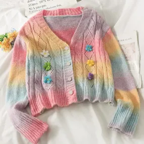 Pastel Rainbow Cardigan