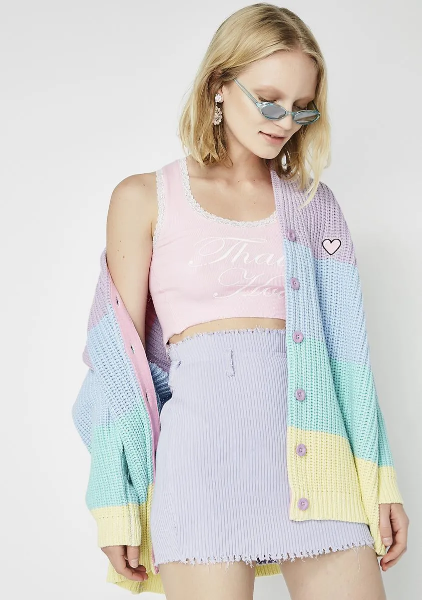 Pastel Rainbow Cardigan