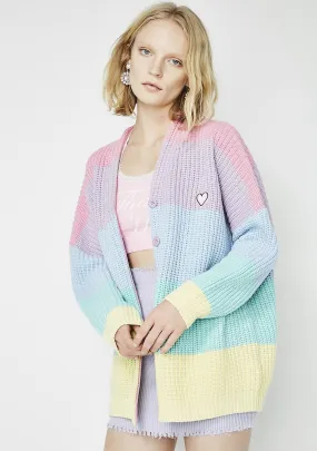 Pastel Rainbow Cardigan