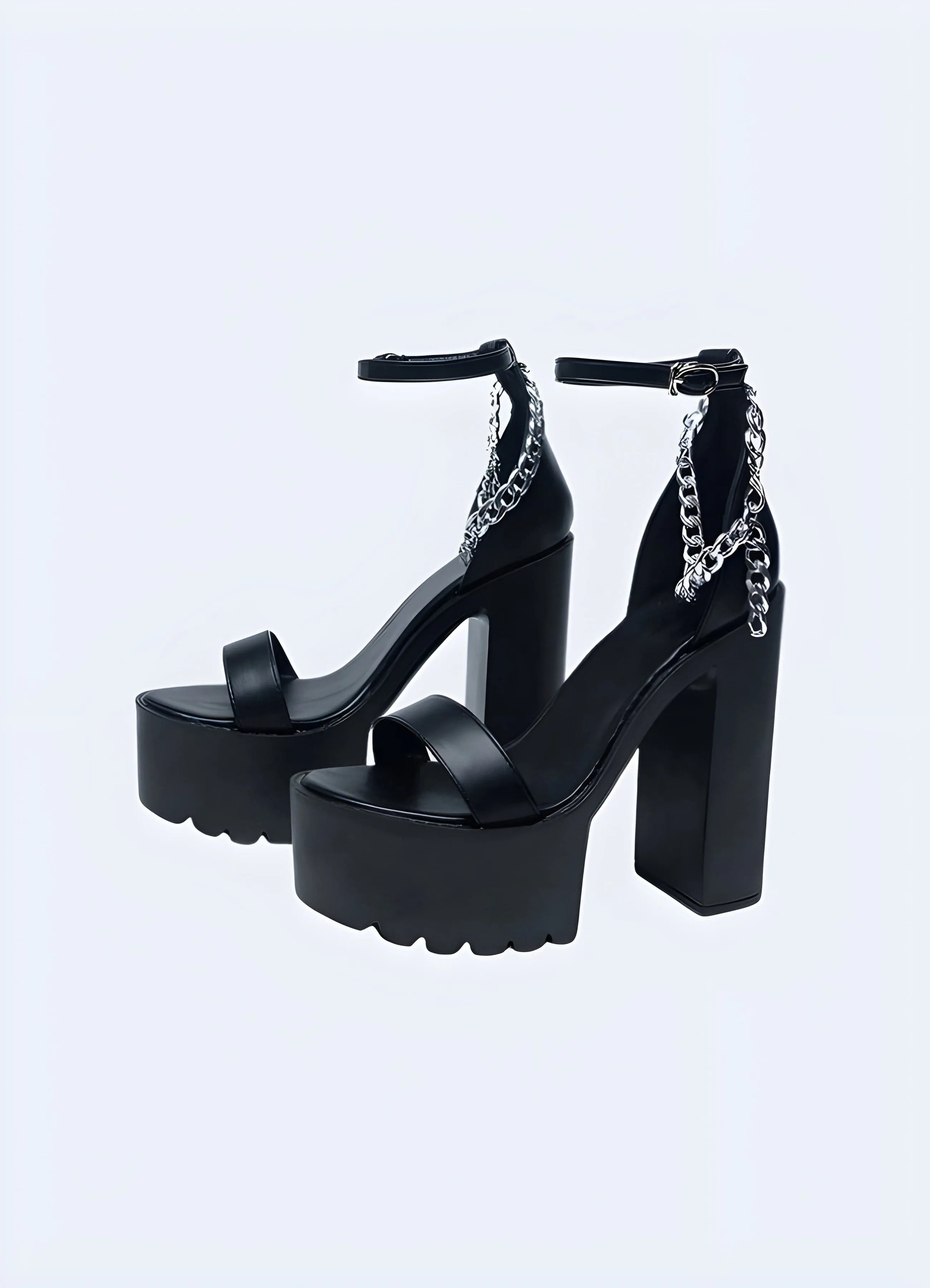 Platform Chunky Heeled Sandals