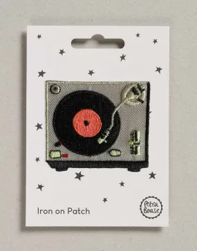 Record Player Iron on Patch, Petra Boase