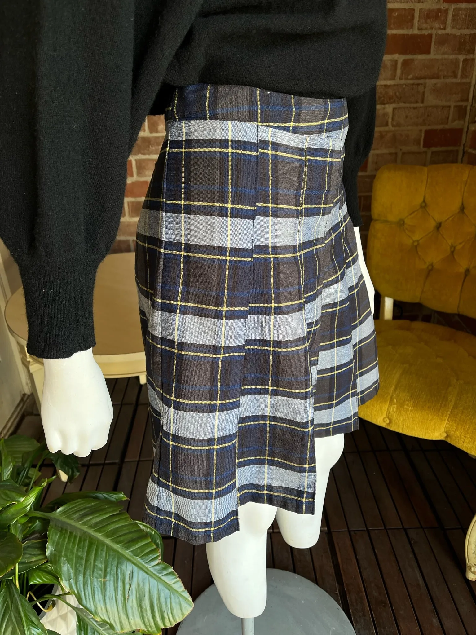 Retro Plaid Skirt