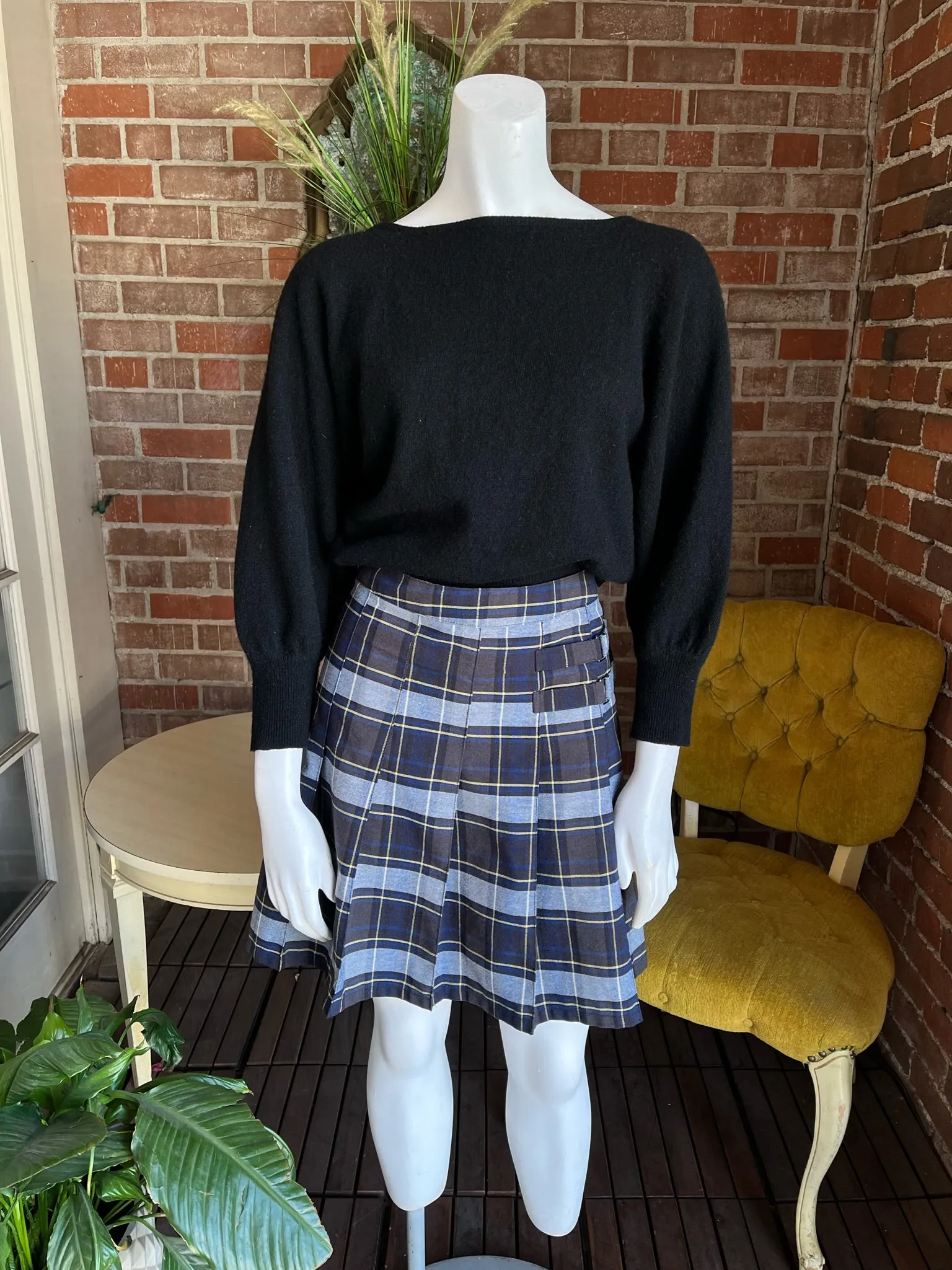 Retro Plaid Skirt