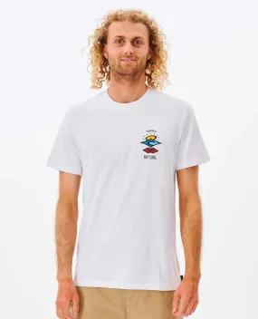 Rip Curl Search Icons Mens Tee White