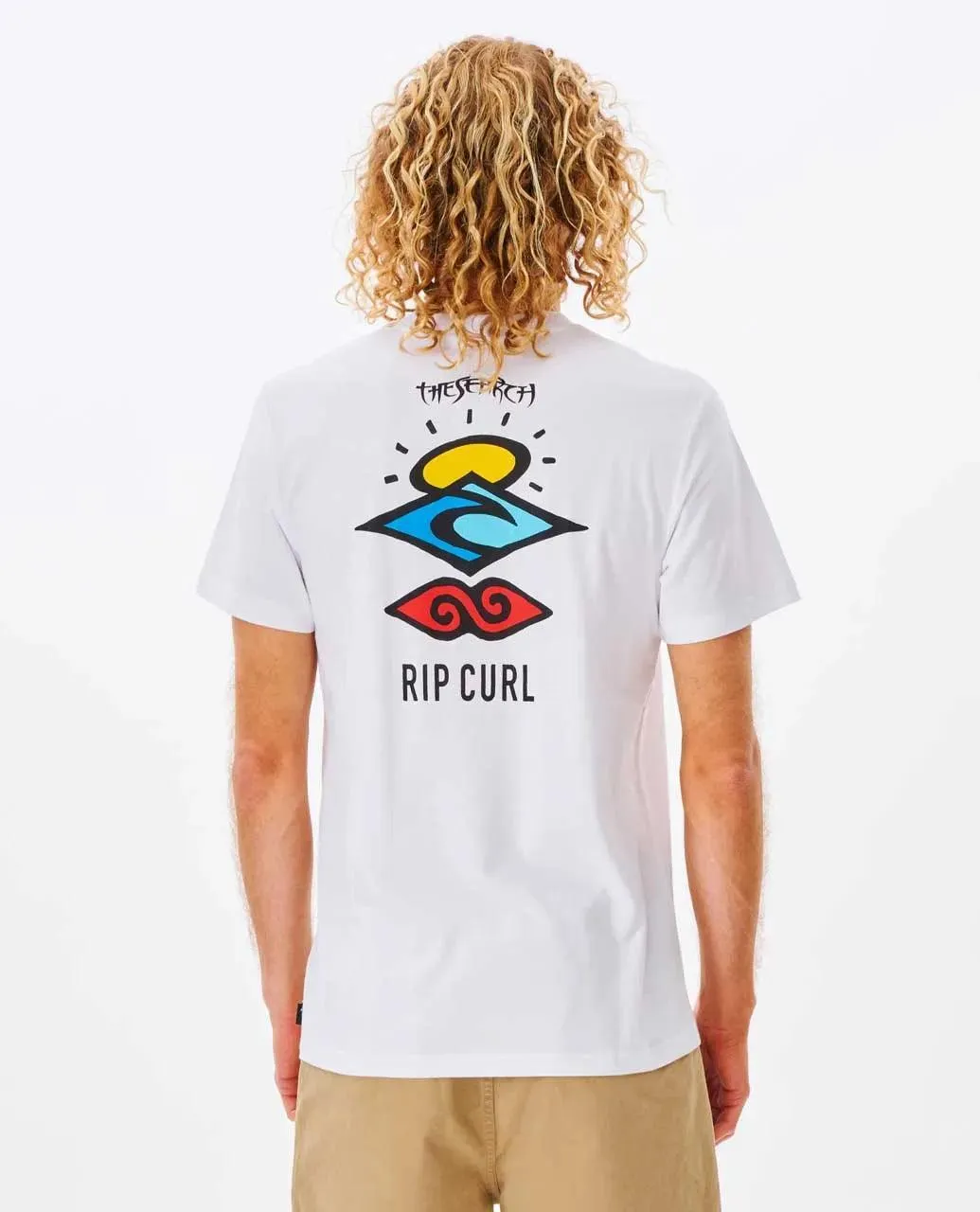 Rip Curl Search Icons Mens Tee White