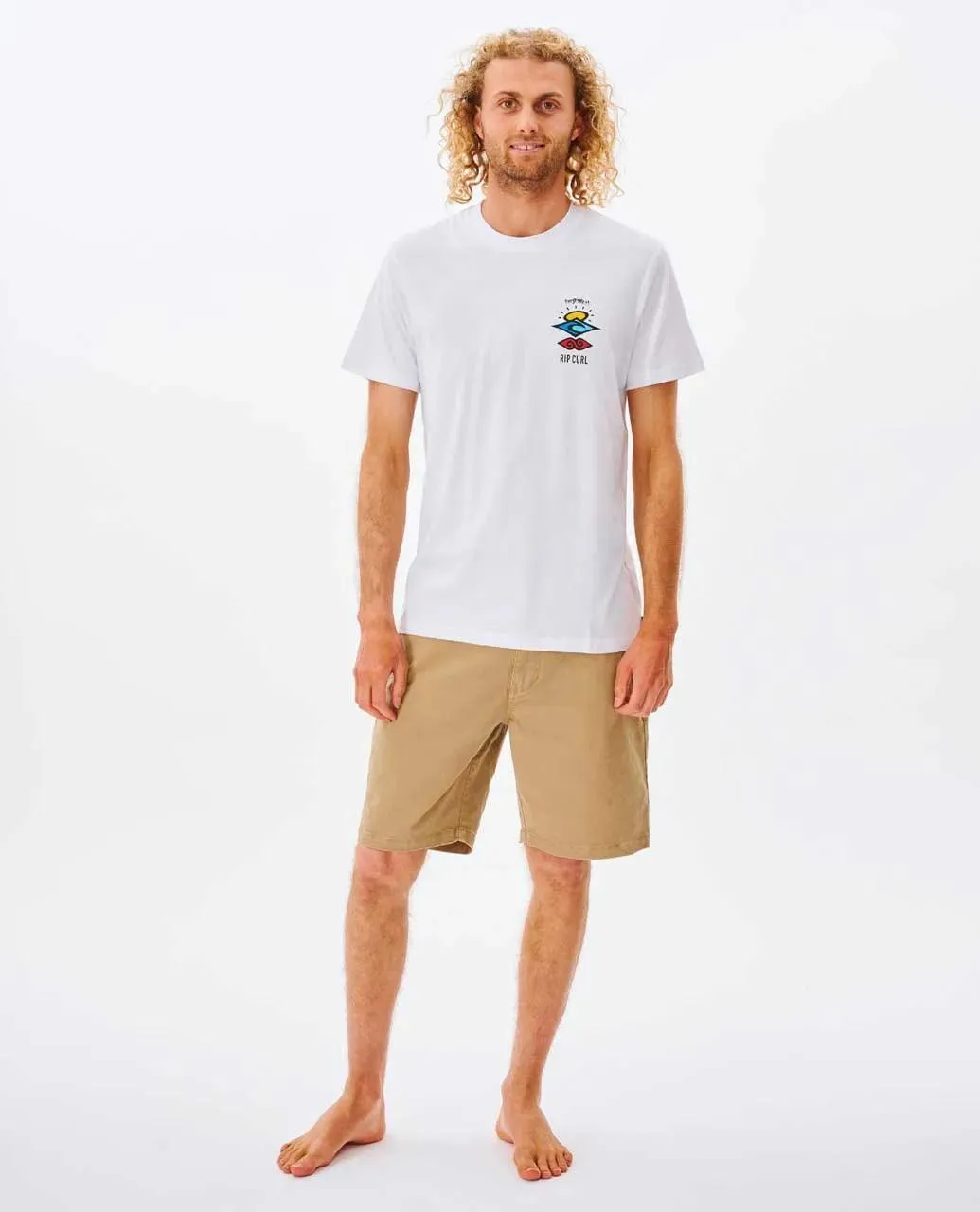 Rip Curl Search Icons Mens Tee White