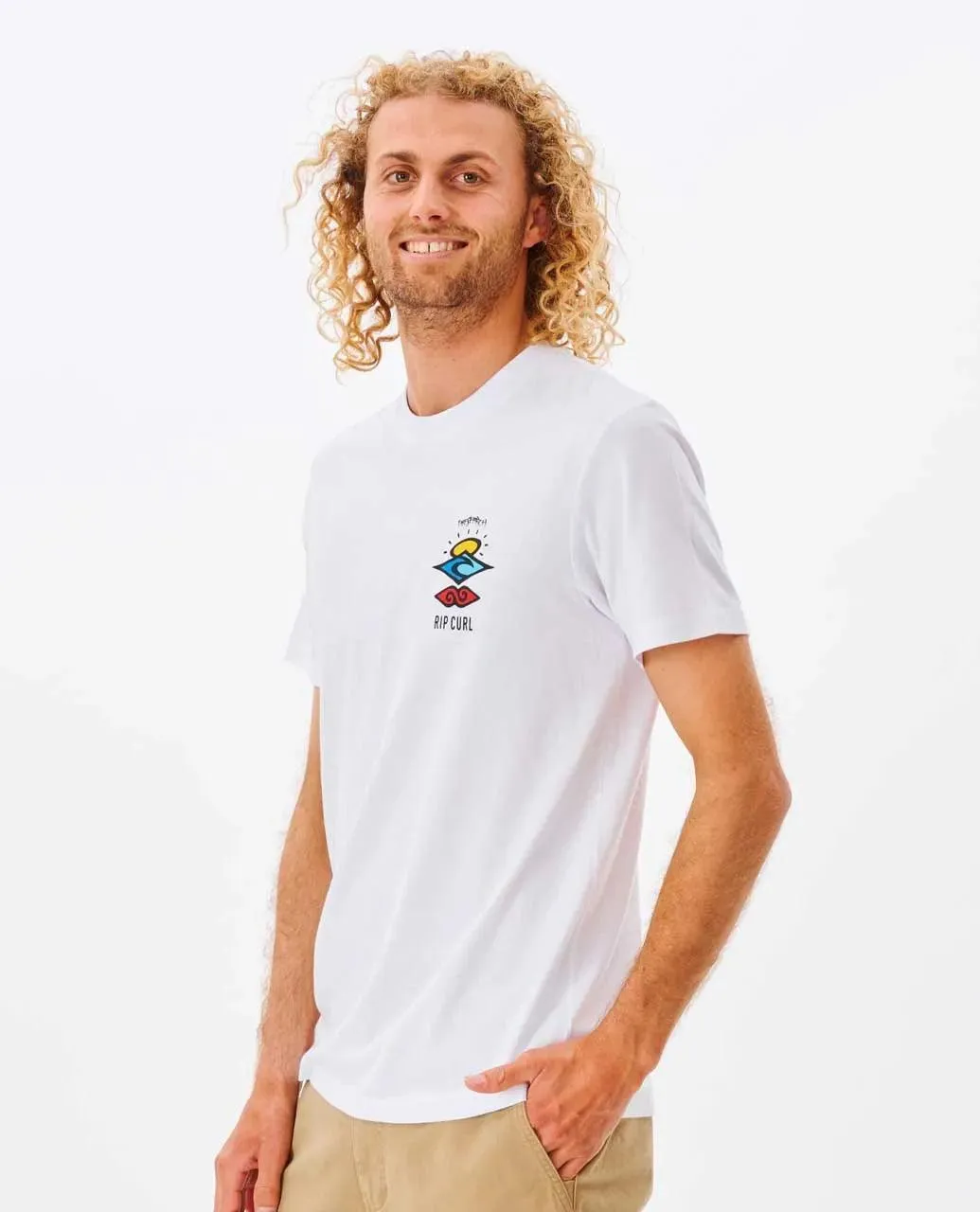 Rip Curl Search Icons Mens Tee White