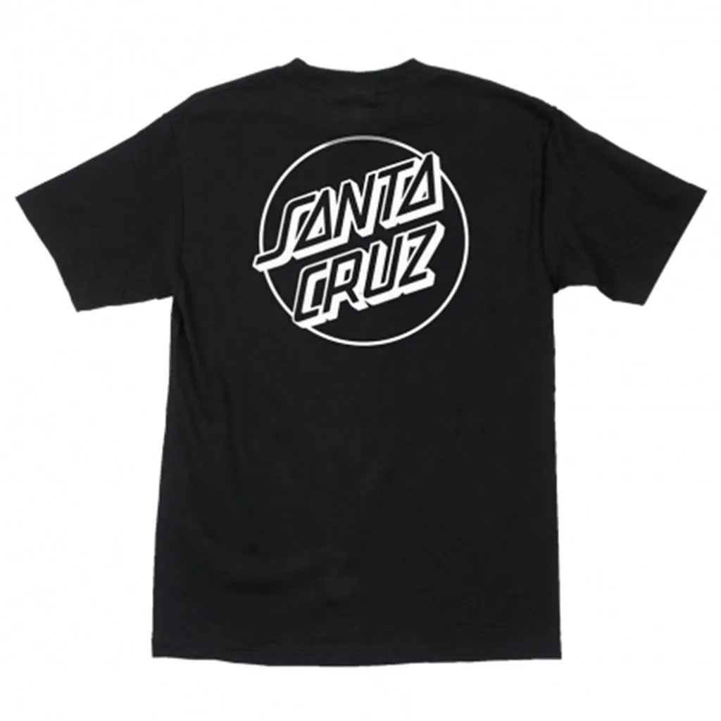 Santa Cruz Opus Dot S/S T-Shirt - Black/White