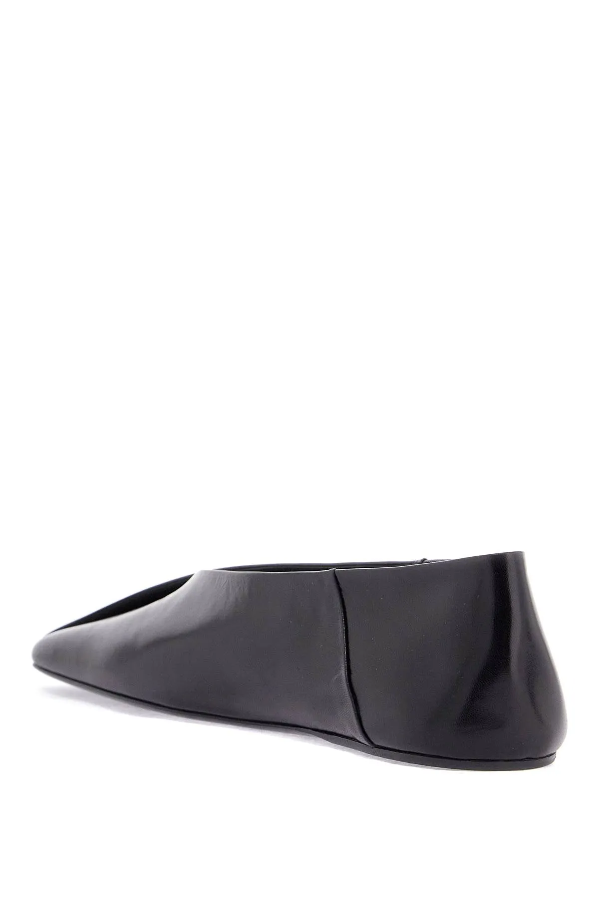 Square Ballet Flats - Leather - Shoes