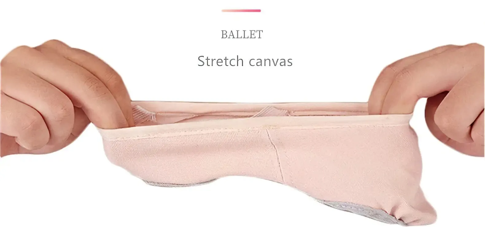 Stretch Canvas Split Sole Ballet Flats