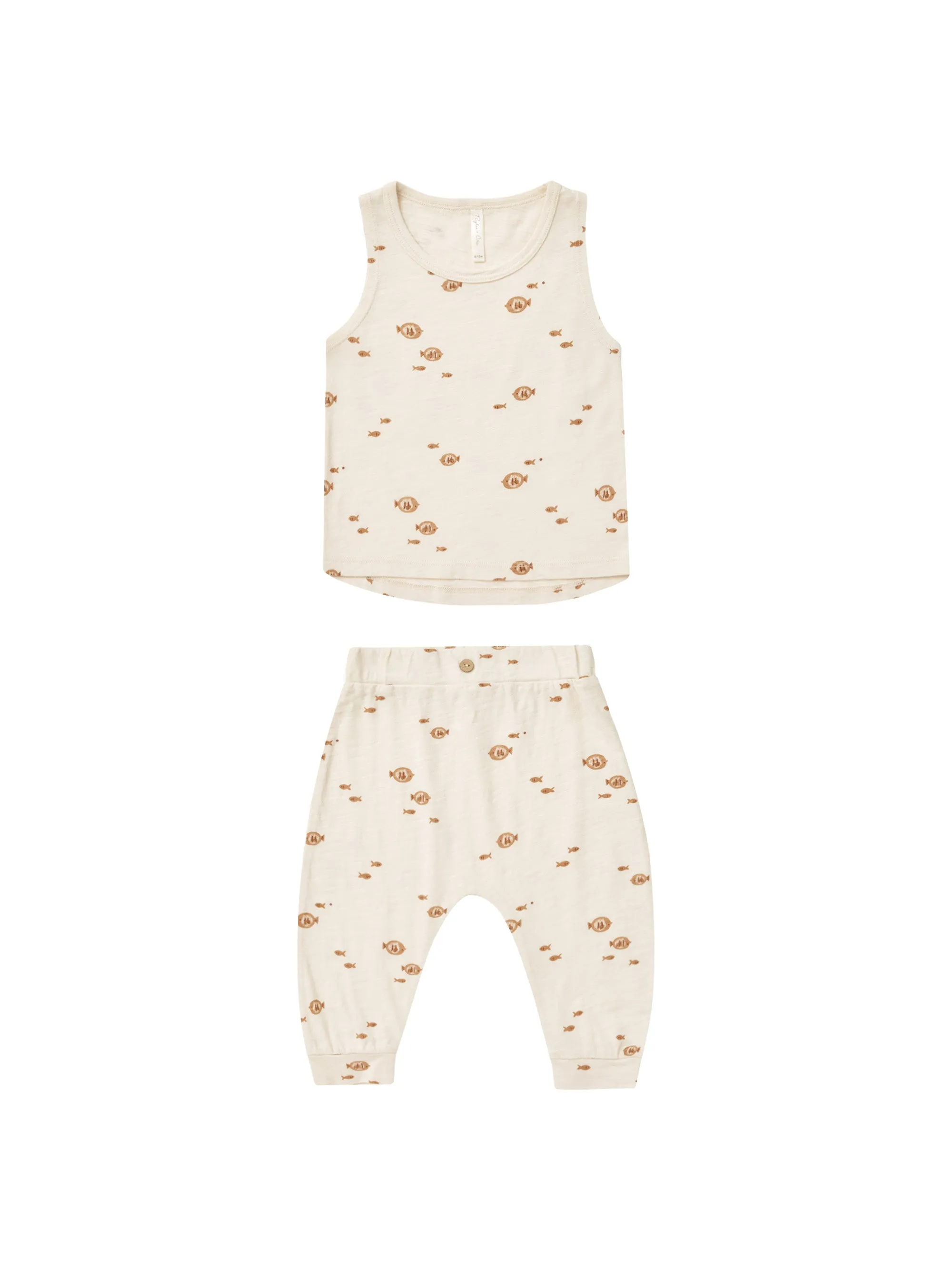 Tank   Slouch Pant Set - Fish