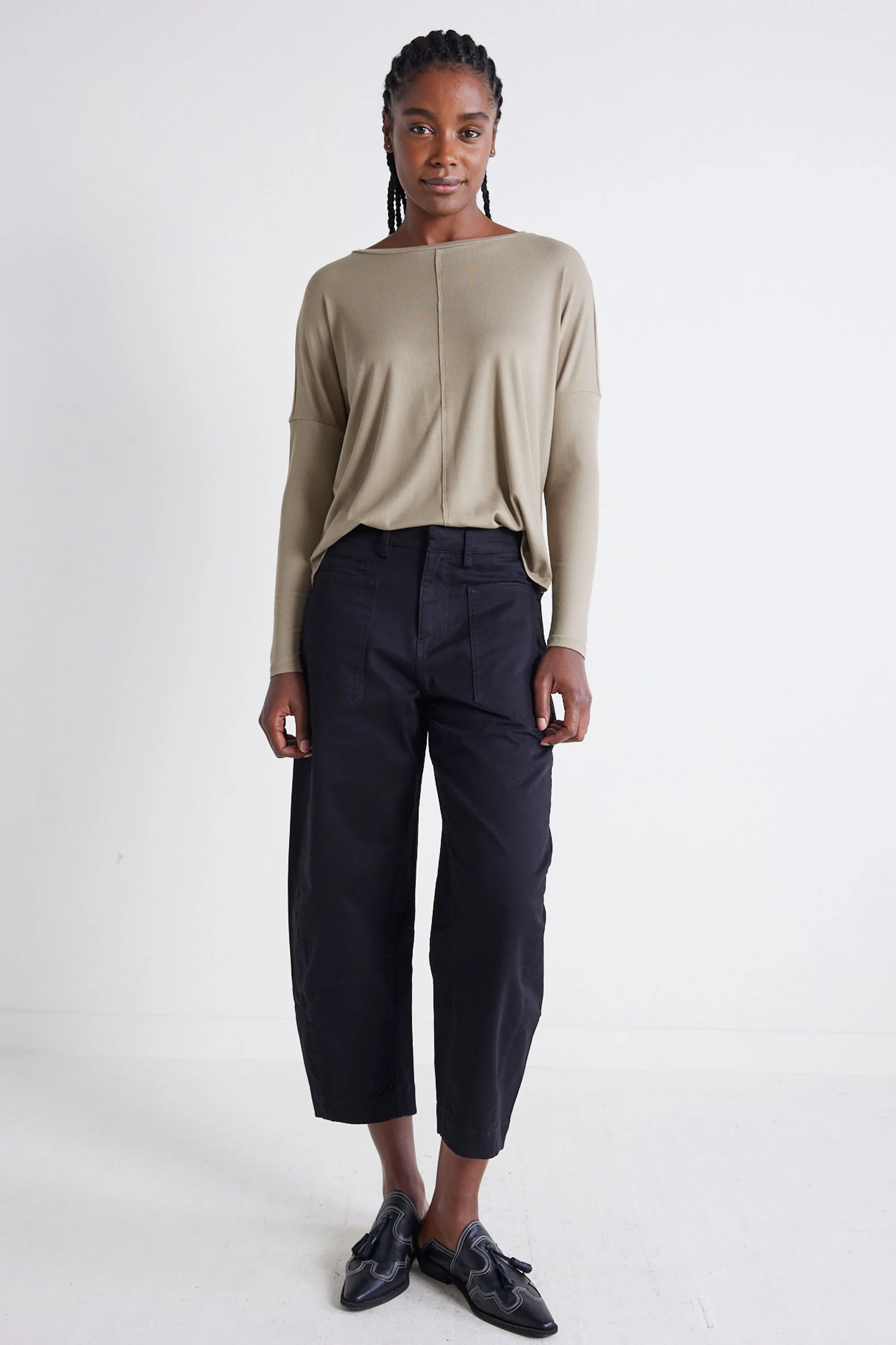 The Slouchy Soft Twill Pants