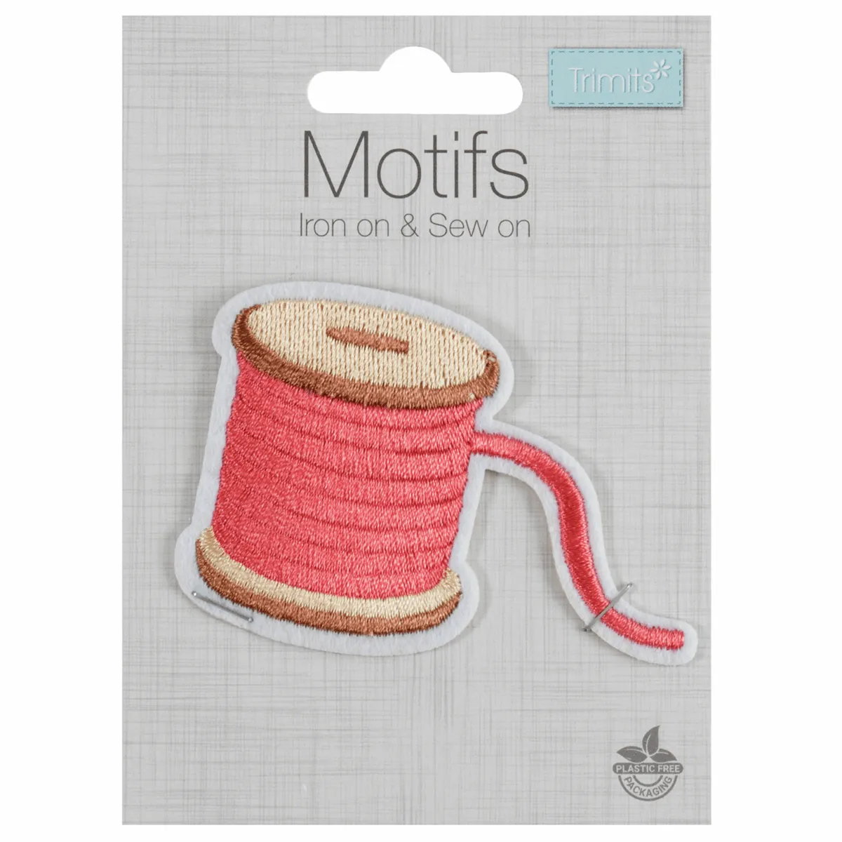 Trimits Iron-On/Sew On Motif Patch - Thread Spool