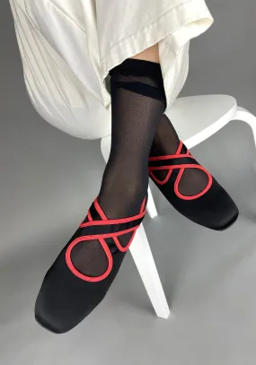 X Ballet - Black / Cherry Stretch