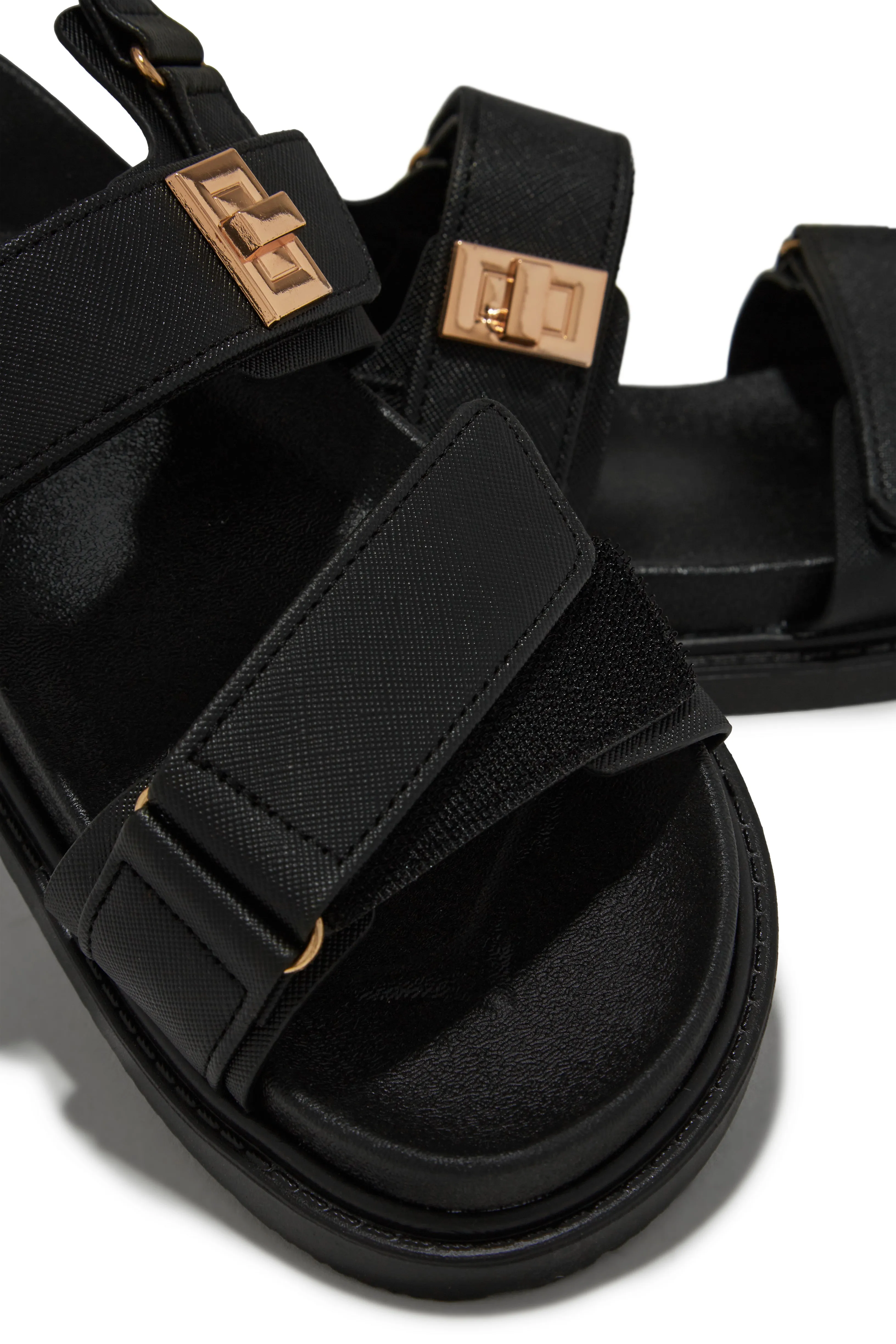 Zaree Chunky Sandals - Black